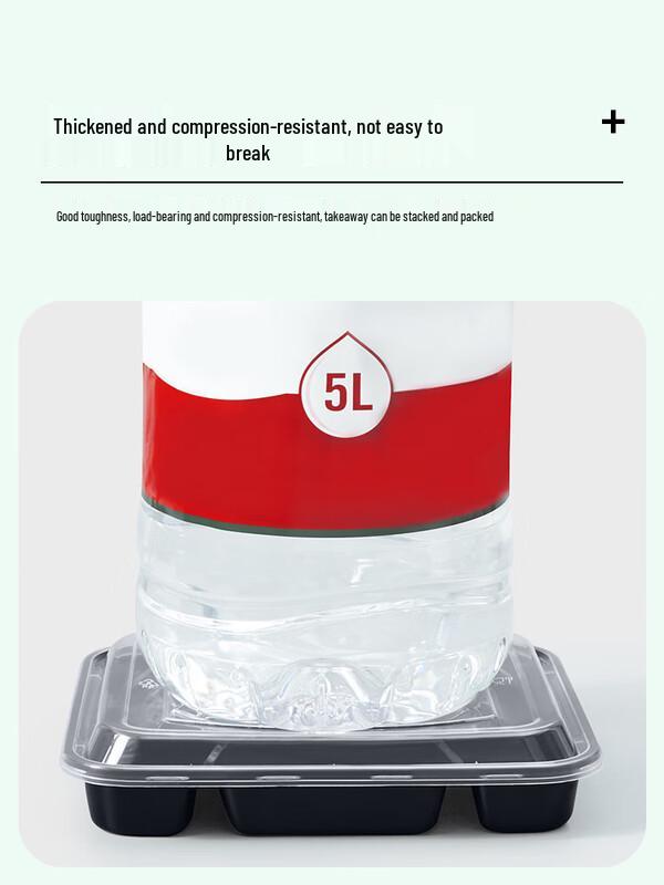 Disposable 4-Compartment Takeout Food Containers