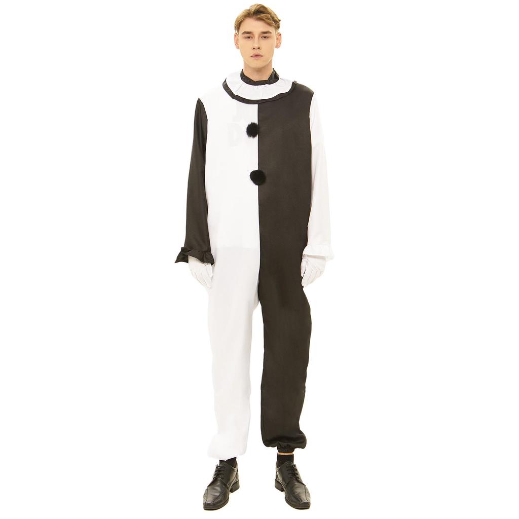 Halloween-Clown-Kostüm - Unisex-Cosplay für Erwachsene & Kinder, Horror-Rollenspiel Bühnenoutfit