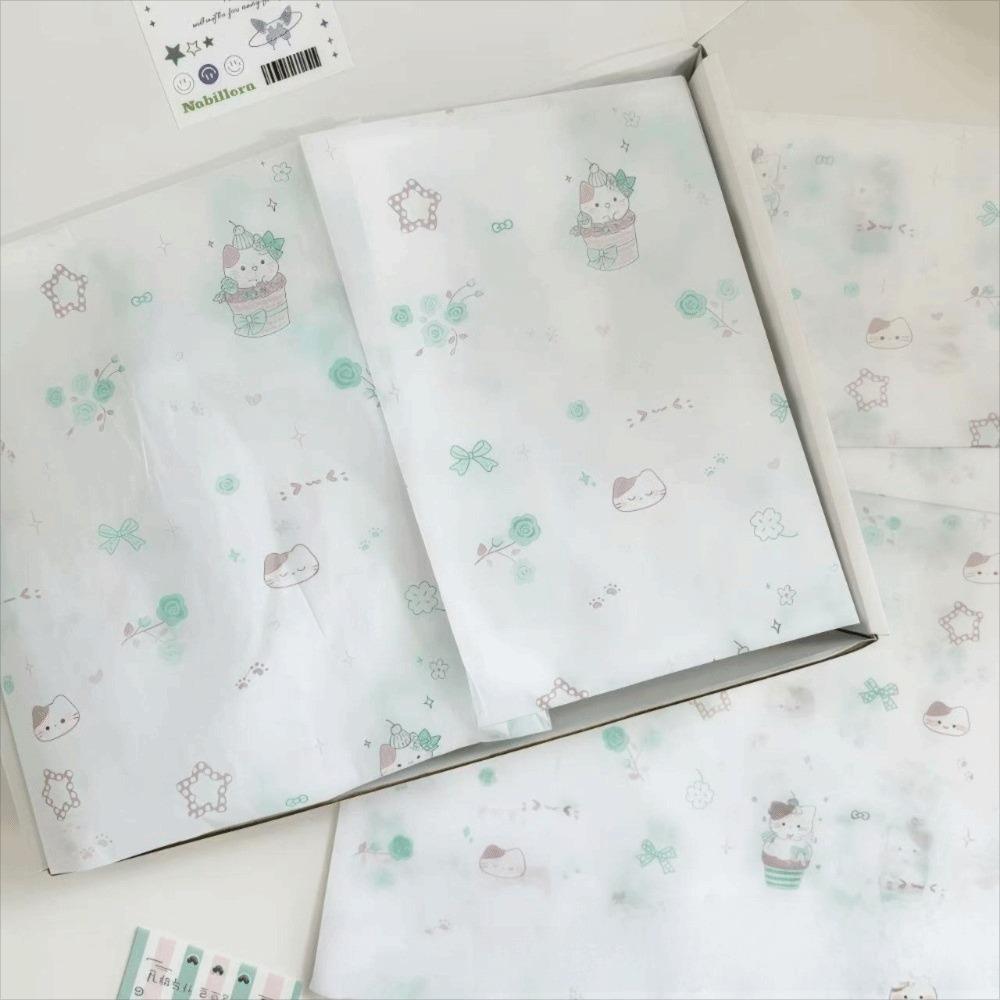 10PCS Hand-rubbed Bowknot Sydney Paper Cotton Texture Bowknot Design Cotton Paper Gift Wrapping Flower Wrapping