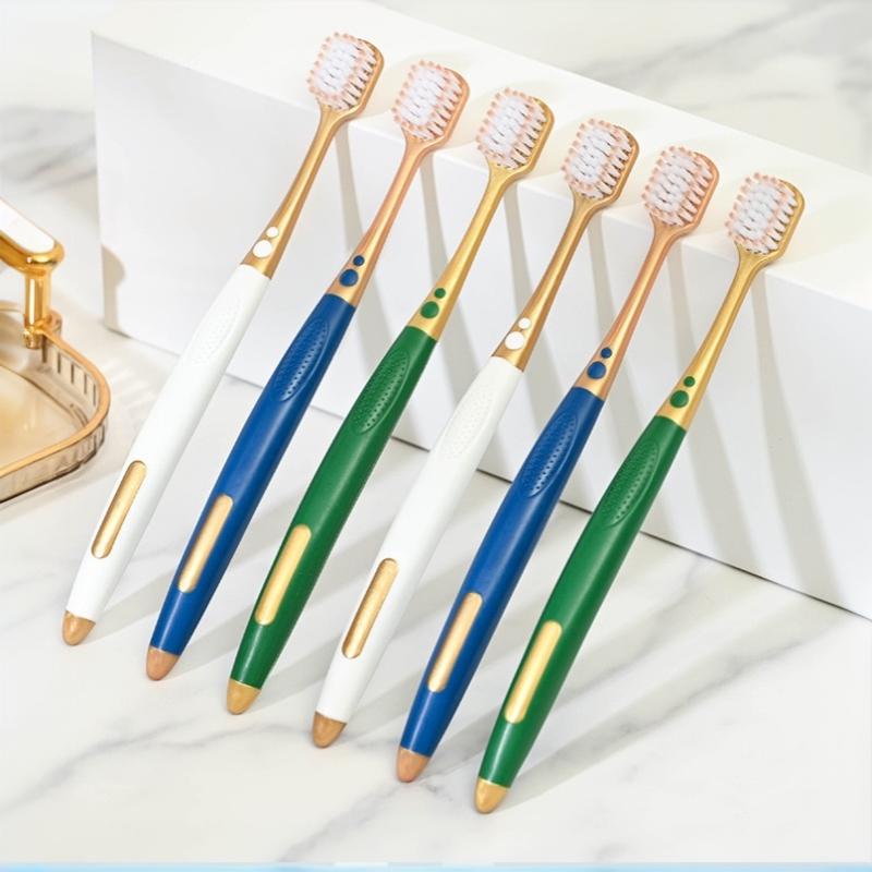 7Pcs Wide Head Adult Soft Bristle Toothbrushes Bathroom Essential Household Toothbrush for Men Women Daily Cleaning