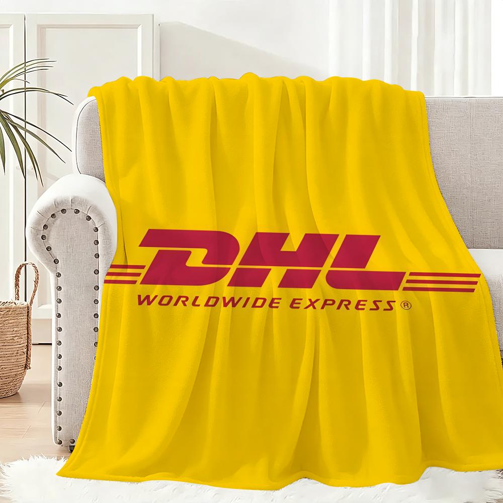 D-Dhls Expresss Throw Lightweight 240G Flannel Blanket Soft Skin-Friendly For Summer Cooling