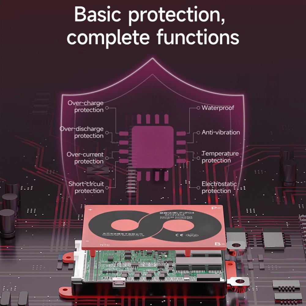 Active Balance BMS Lifepo 3.2V Charging And Discharging Board 4S 8S 16S Charging Equalization Voltage Battery Protection Board