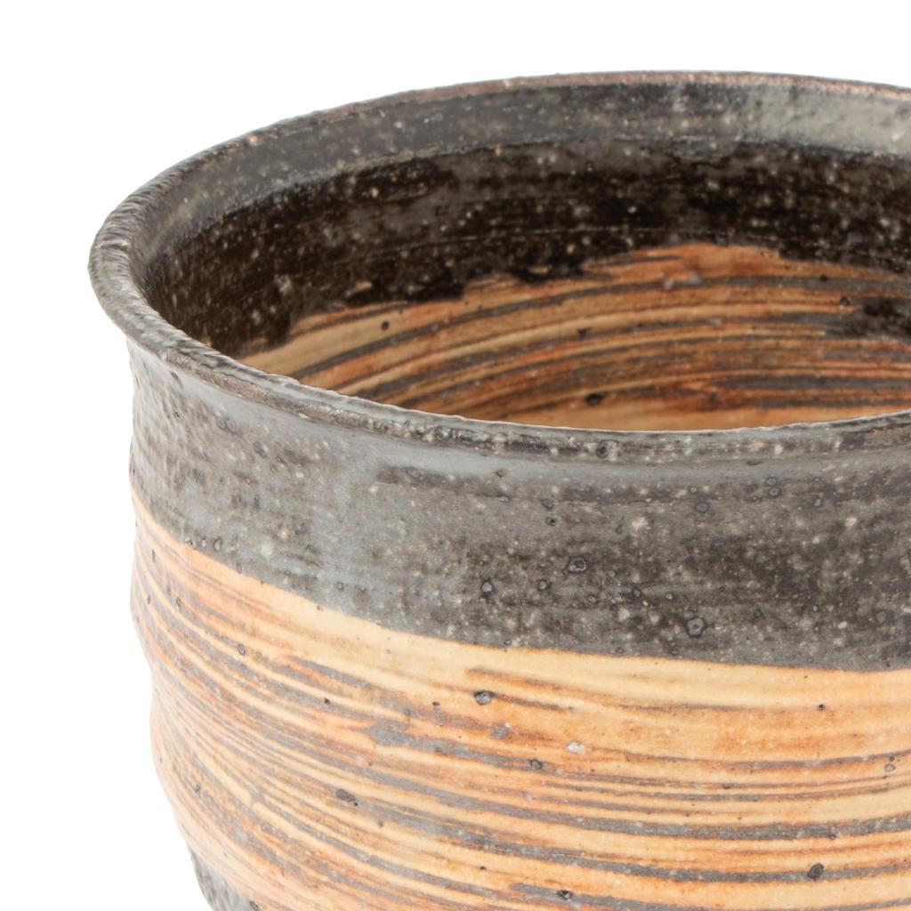 Marui Seito Shigaraki Ware Hechimon Mug, Large, Approx. 350ml Capacity, Rough Brush Finish, Round, 3-4450