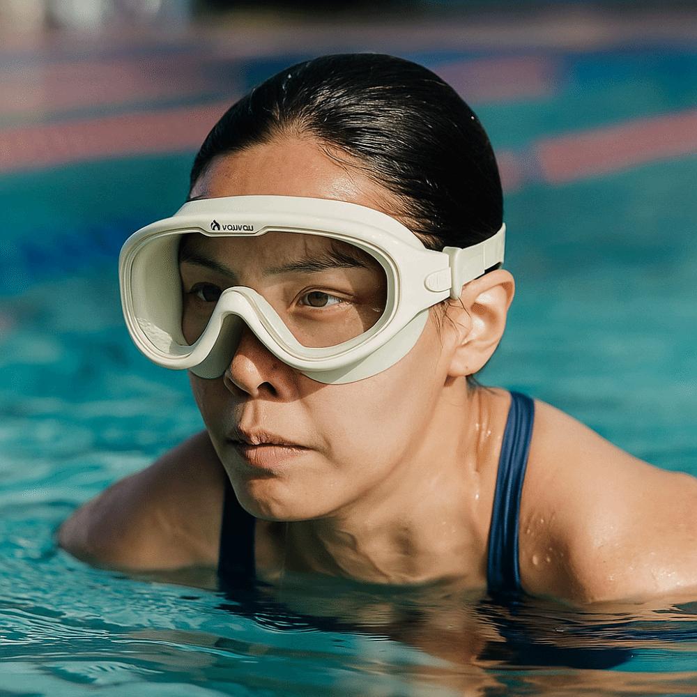 High-Definition Freediving Mask Anti Fog Diving Mask Comfortable Swimming Goggles  For Women