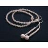 Kyoto Butsudan Hayashi Buddhist Prayer Beads, Jodo Sect, Rose Quartz (Women's), Formal, Authentic, with Prayer Bead Bag, SW-007, Kyoto