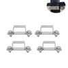4Pcs Metal Steels pipe Clamp Replacement Right Angles Bracket Secure Pipe Fixing Bracket for Square Tubes Enduring