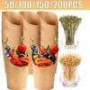 50-200 Stück Kraftpapier Pommesbecher Einweg Pommes Charcuterie-Becher Für Party-Feiern Verschiedene Snacks Cupcake-Papierbecher