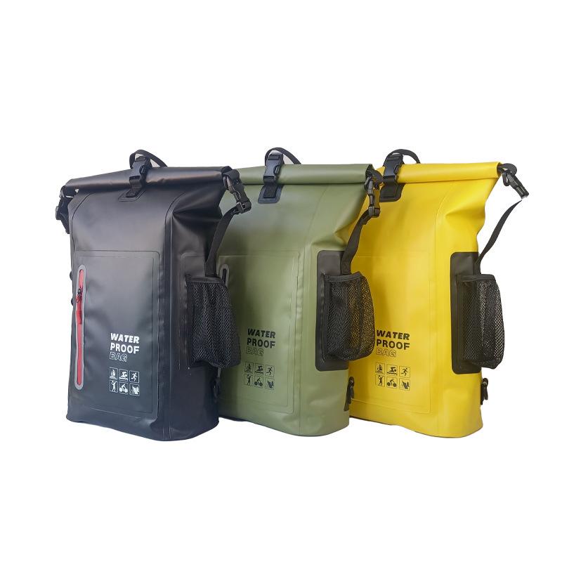 25L Wasserdichte Strandtasche für Outdoor-Reisen Wandern Radfahren Wasserdichter Motorradrucksack Trockentasche
