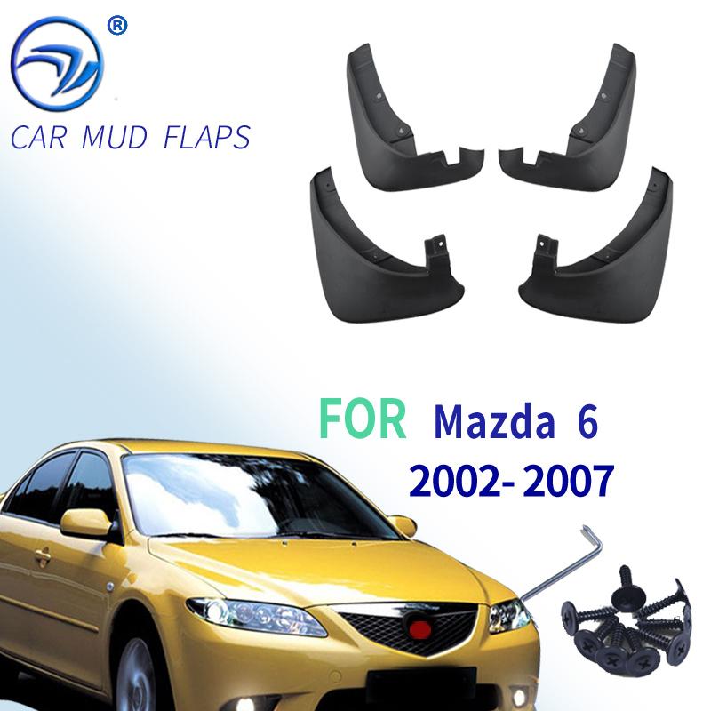 4 шт. оригинальные брызговики для Mazda 6 Sedan 2002-2007, брызговики, брызговики, брызговики Fender 2003, 2004, 2005, 2006, 2007