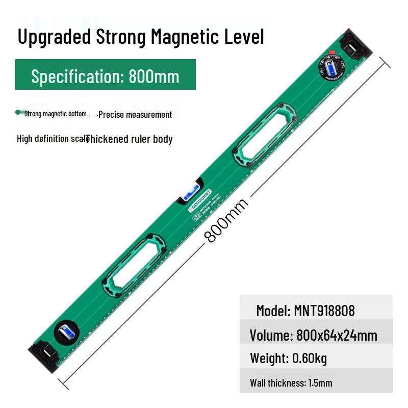 German Menate® High Precision Spirit Level: Industrial-Grade Small Balance & Multifunctional Angle Finder with Aluminum Straight Edge.