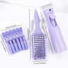8pcs of hairdressing kit,spray bottle,hollow ventilated hair combs and alligator shaped hair clips,Special for real hair wigs