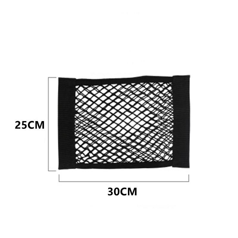 Rete Posteriore per Bagagliaio Auto Sedile Gabbia Elastica Organizzatore Auto Borsa da Schienale Rete con Cordino Velcro Magico Borsa Universale Tasca