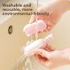 Washable Hairbrush and Comb In One Unit, Portable Hair Removal Device with Cover, Teddy Bear Hairbrush with Lid