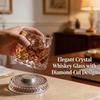 280ml Rotating Whiskey Glass Crystal Rum Glass Cocktail Party Drinking Gift Creative Crystal Premium Beer Glass