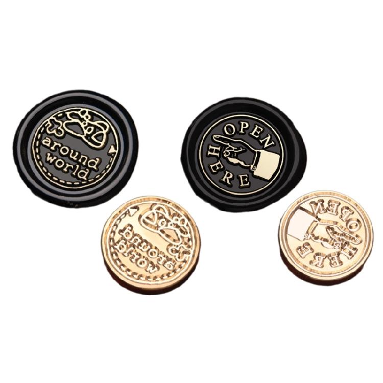 Envelope Emboss Wax Seal Stamp Head Removable Sealing Brasses Stamp Head Gift