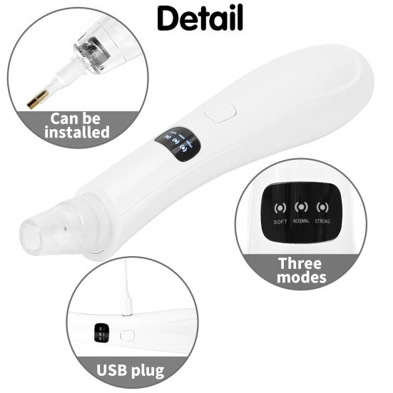 

Бездротова ручка для алмазної мозаїки Електрична ручка для алмазної мозаїки з 4 змінними наконечниками Вакуумний інструмент для викладання алмазів для DIY проєктів алмазної мозаїки рожевий