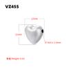 Unique Round and Heart-Shaped 3D Spacer Beads, Gold-Plated Brass Metal Beads DIY Crafting Supplies for Necklaces Bracelets:VZ446