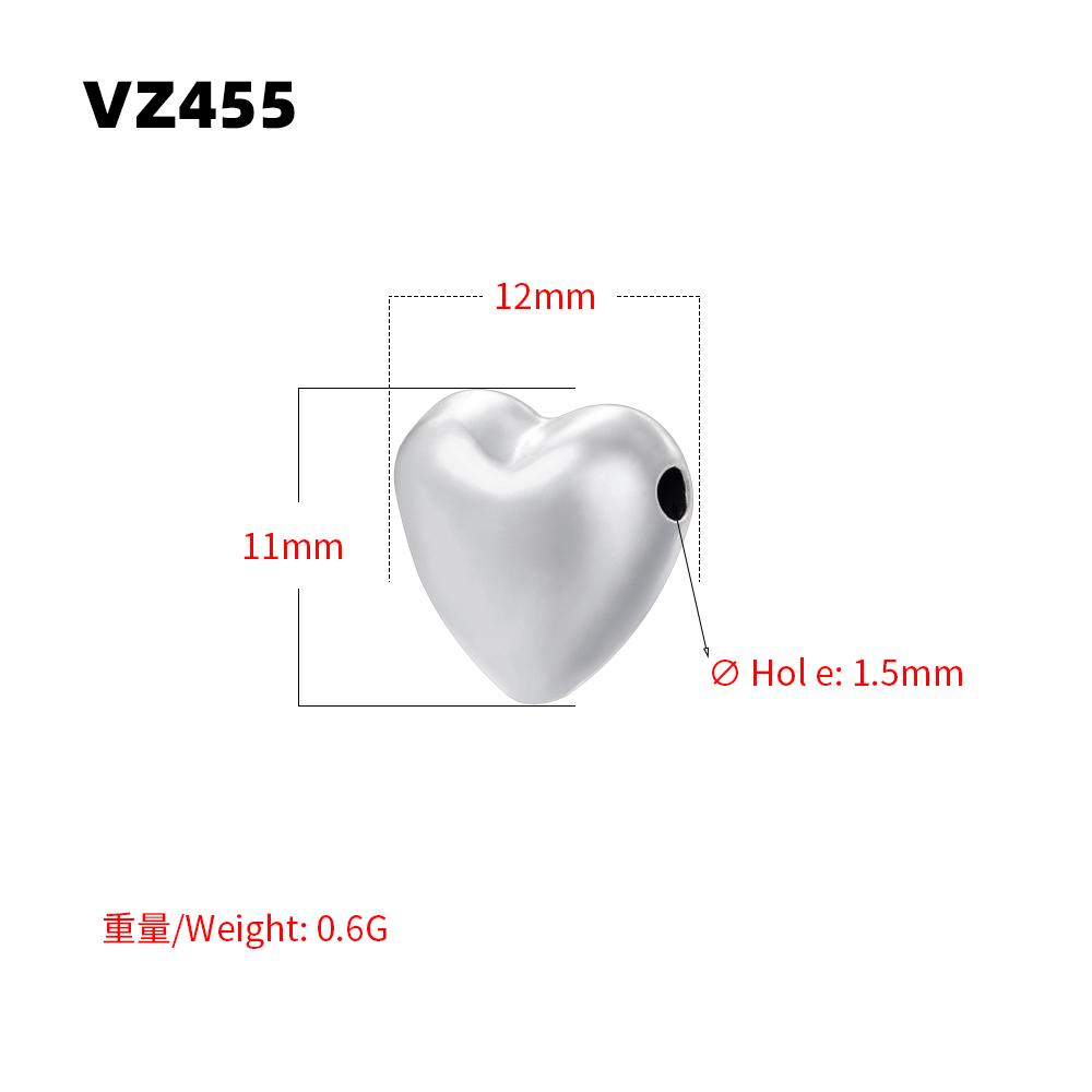 Unique Round and Heart-Shaped 3D Spacer Beads, Gold-Plated Brass Metal Beads DIY Crafting Supplies for Necklaces Bracelets:VZ446