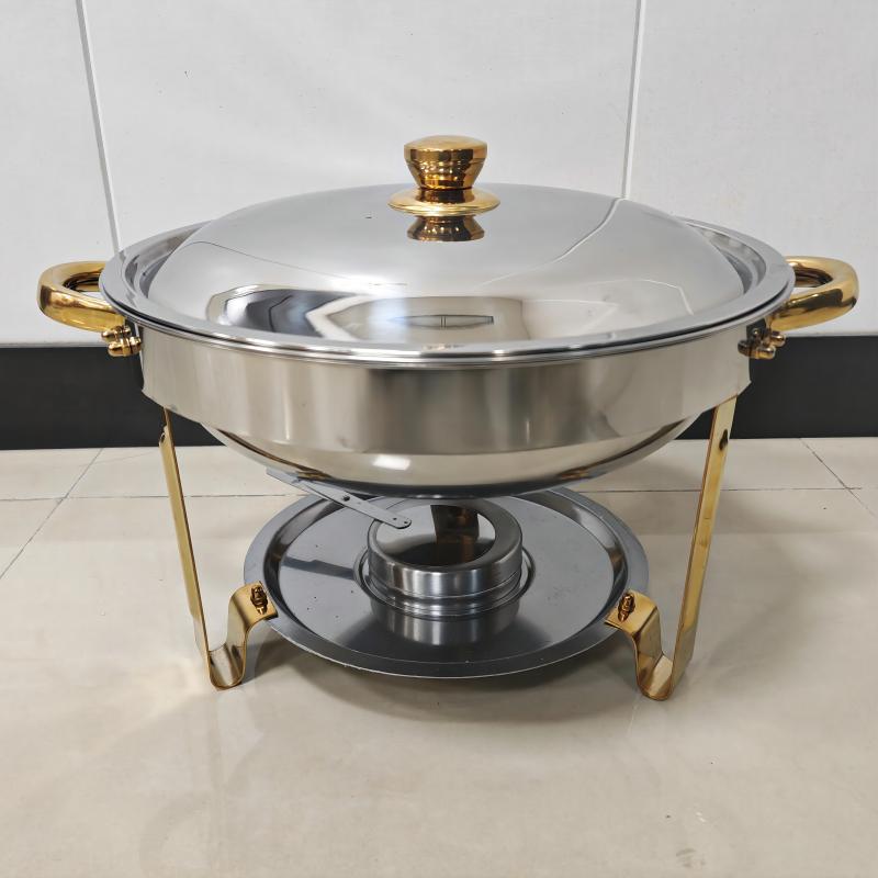 Stainless Steel Chafing Dish Buffet Set with Alcohol Burner