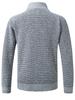 Men's Korean Style Thickened Warm Knit Stand Collar Zipper Sweater