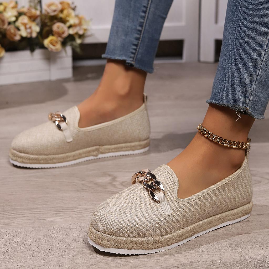 Ladies Shoes New Slip On Women's Flats Autumn Round Toe Solid Solft Sole Casual Flat Comfortable Loafers Zapatillas Mujer