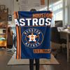 Houston Astros Druck Flanelldecke Hohe Qualität Warm Bequem Decke für Alle Jahreszeiten Perfekt für Geschenke Heimdekoration