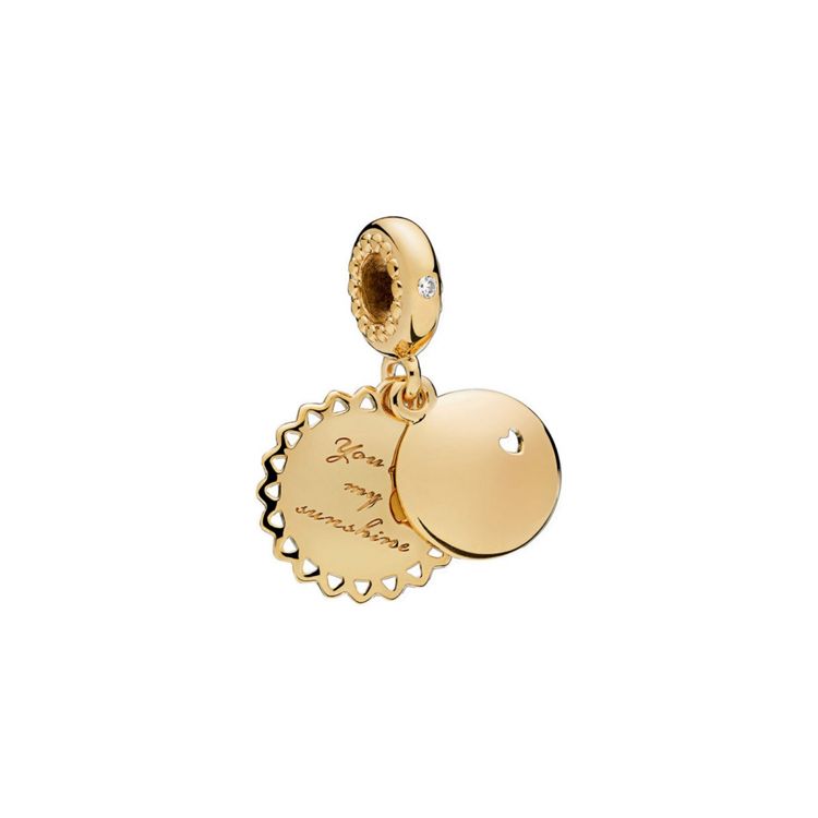 Pandora You Are My Sunshine Pendant Women pendant Gold 767066EN158 Gold