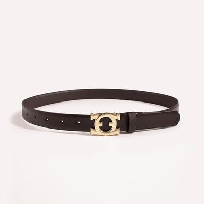 New High-end Top Layer Cowhide Double G Genuine Leather Women's Belt Belt Jeans Women's Trendy