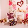 Valentine's Day Couple Love Sofa Pillow Cover Home Decoration Pillow Cover Linen Printed Cushion Cover