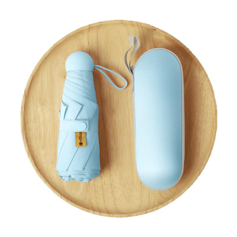 Custom Compact Dual-Use Anti-UV Umbrella, Mini Parasol for Sun and Rain