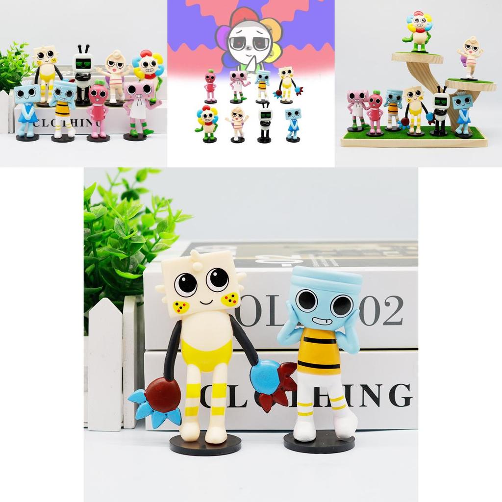 Dandy's World Colorful Pvc Figurines With Base For Collectible Cartoon Characters