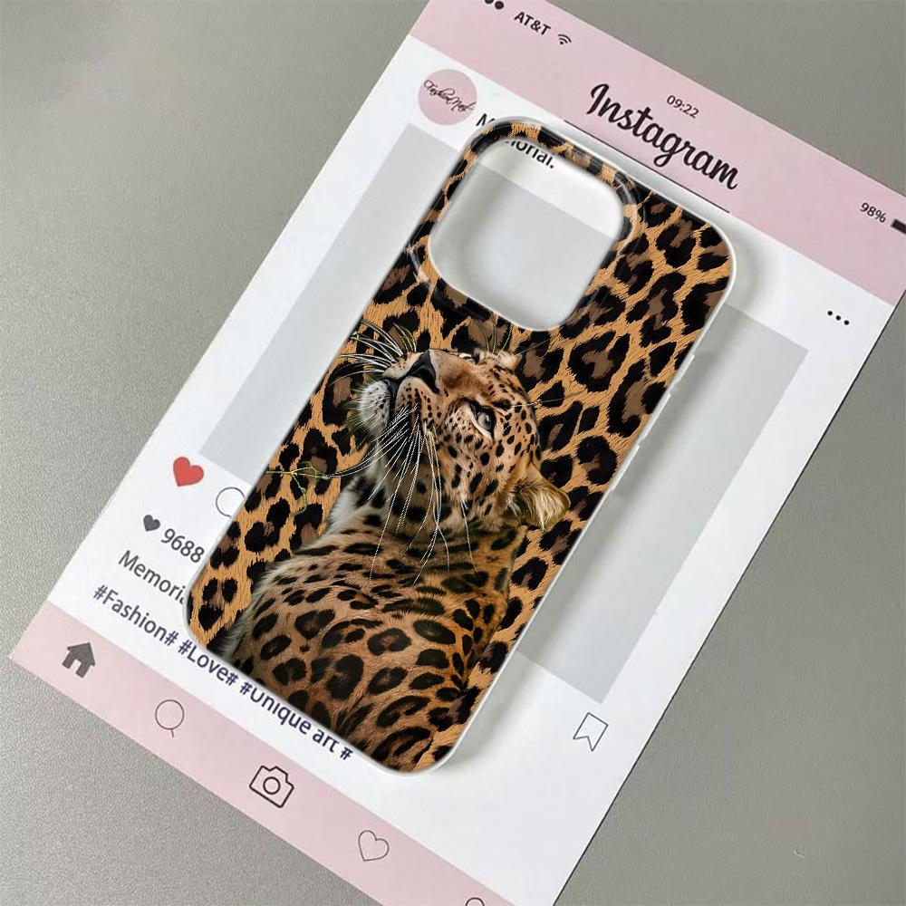 Classic Leopard Leopard Print Wild Phone Case For IPhone 17 Air 16 15 14 Plus 13 12 11 Pro Max Shockproof Stripe Luxury Cover iphone 16 ProMax