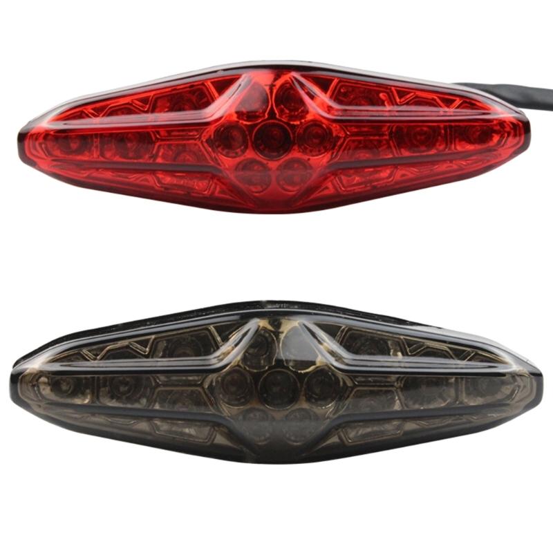 Motorcycle LED Brake Stop Tail Light Signal Indicators Motorbike Rear Brake Lamp