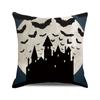 Halloween colorful pumpkin devil Digital printing short plush pillow covers for car sofa office cushion cover home goods
