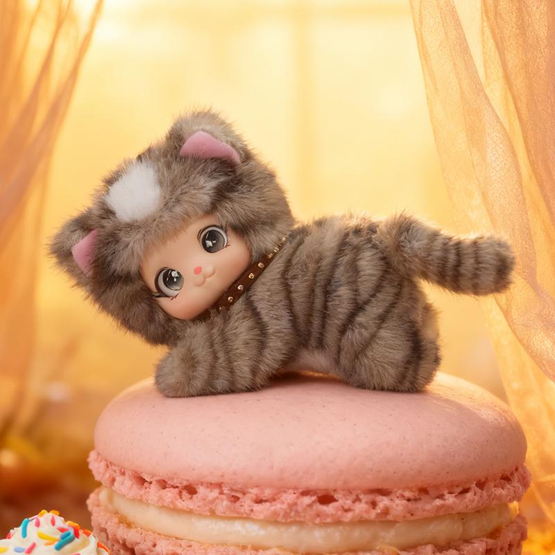 

Cute Random Pattern Plush Toy Animal Rabbit Stripe Cat Vinyl-Plush Toys Giant Panda Lying Posture Animal Birthday Xmas Gifts 17cm