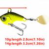 5pcs Spinners Fishing Lures Kit Rotating Glitter Fishing Lures Hooks  Fishing Tool