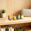 4PCS Bird Ornaments, Resin Waterproof Sunproof Bird Figurines, Simulation Texture Sculpture for Balcony Flower Pots Courtyard