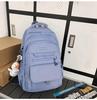 Schoolbag high-value simple casual couple travel backpack large capacity junior high school students multi-compartment backpack men