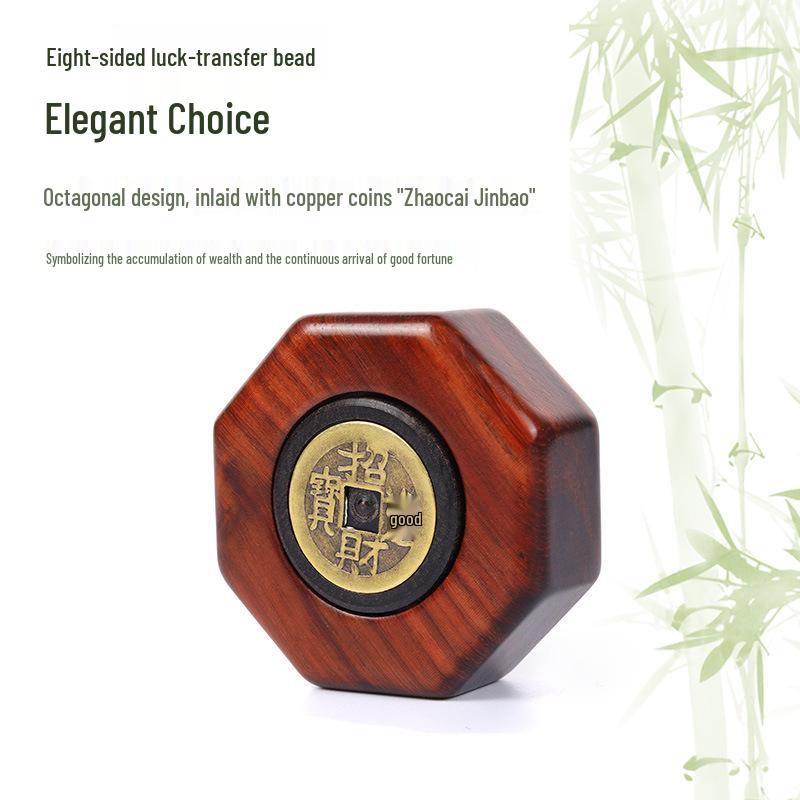 Satin Sandelholz Glücksperlen Schlüsselanhänger: Geld-bringender Anhänger für Tasche und Auto