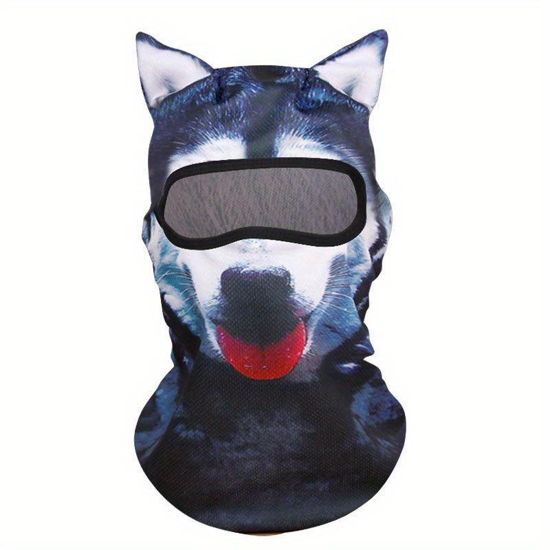 1/2pcs Summer Mesh Balaclava - Breathable Windproof for Cycling, Hiking, Running, Lightweight Animal Print Unisex Face Cover"
