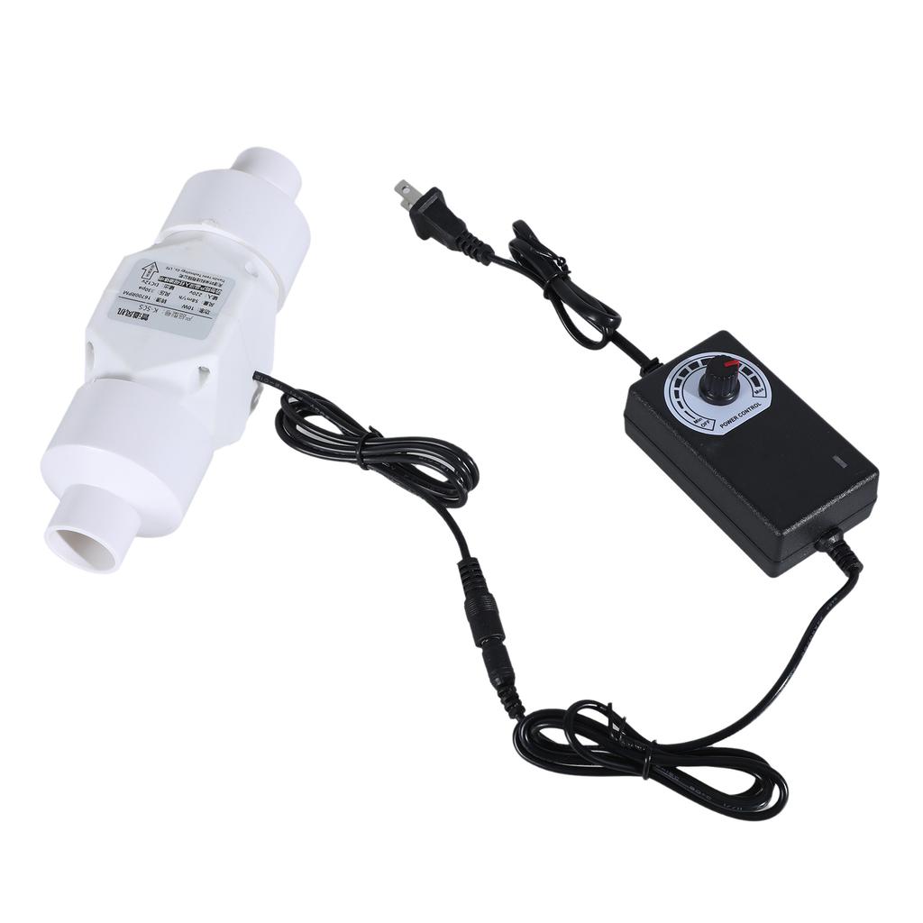 Vysoce účinný 20/25/32/40/46mm potrubní ventilátor s kovovými lopatkami pro ventilaci kuchyně a odvod kouře