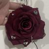 Exquisite Design Handmade Rose Keychain Rose Shape Imitation Flowers Pendant  Keychain Decoration