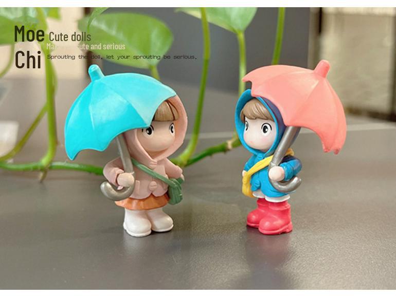 Umbrella Couple Ornaments for Cake Decorating and Home Decor