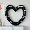 Reusable Photo Frame Balloon Metallic Love Balloon Cute Design Giant Heart Balloon  Birthday Party