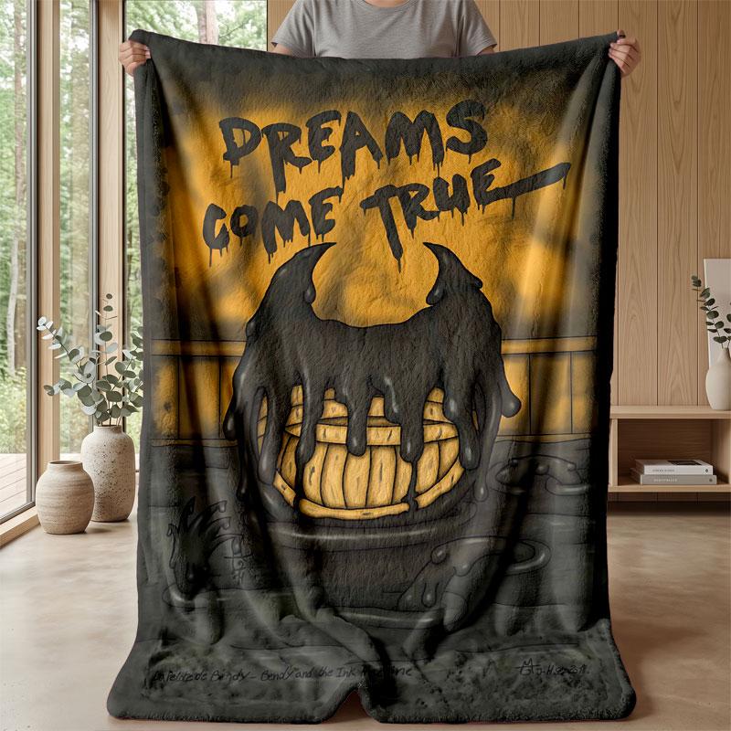 Soft Flannel Blanket Lightweight Cozy Bedroom Living Room CoverBendy and the Ink Machine