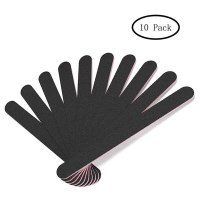 10Pcs Professional Double Sided 100 180 Grit Nail Files Emery Board Nail Buffering Files Manicure Pedicure Tools