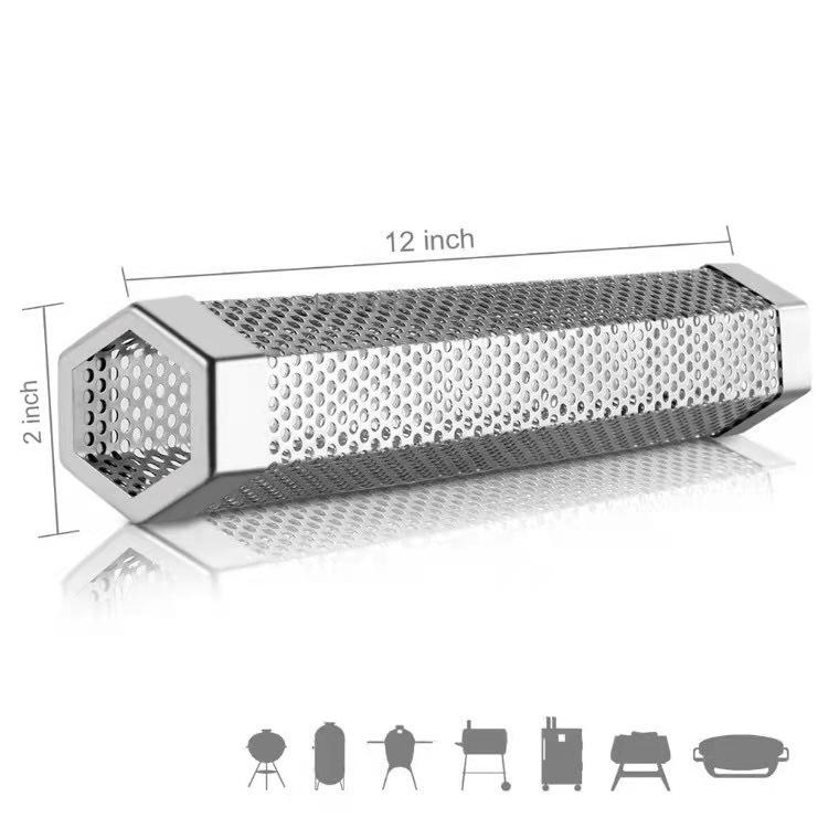 304 Stainless Steel Mesh Tube for BBQ Spice Pellets Smoker