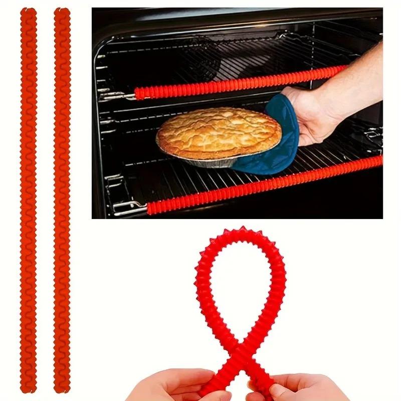 Heat-resistant Silicone Oven Rack Cover, Kitchen Anti Slip Protective Barrier To Prevent Burns and Protect The Grill