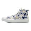 Seria Kolaboracyjna Li Ning Disney Wygodne Klasyczne Casualowe Sneakersy High-Top Damskie sneakersy Białe Niebieskie Żółte AGCR284-3