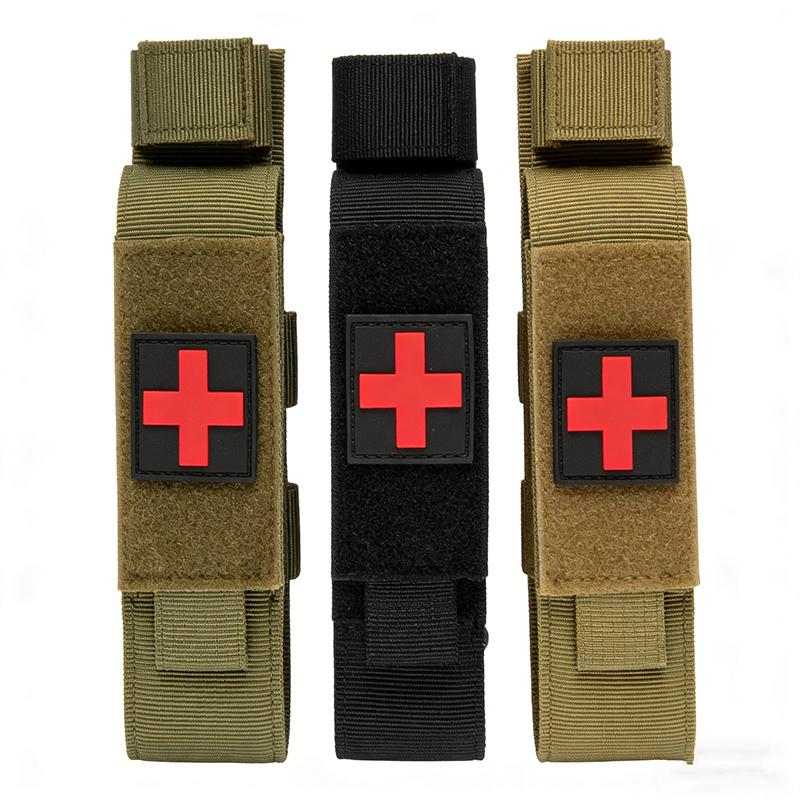 Tactical Cat First Aid Nylon Tourniquet Pouch Single Mag Bag Case Outdoor Hunting Knife Medical Scissor Packs